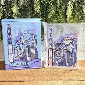 New Fairyloot Neon Lies Clear Book Vase from December YA Book Box